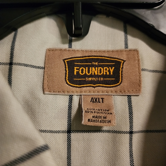 NWT The FOUNDRY Supply Co. Mens 4XLT Big & Tall Button Down Shirt - Picture 4 of 8